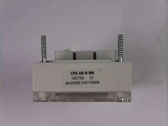 Festo 195706 CPX-AB-8-M8 3Pin Allocation Connector Block USED