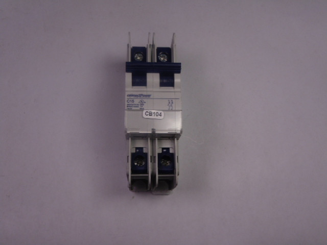 Connect Power BR2C15AC Circuit Breaker 2 Pole 15 Amp USED