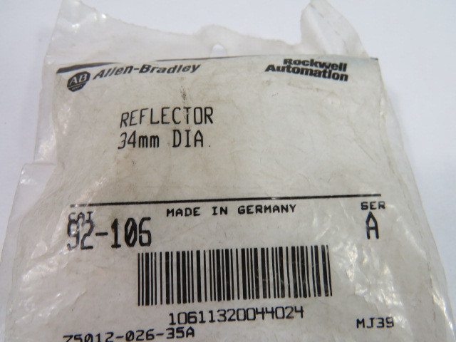 Allen-Bradley 92-106 Series A Reflector 34mm Diameter ! NWB !