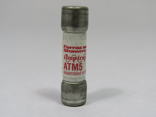 Ferraz Shawmut ATM5 Fast Acting Fuse 5A 600V USED