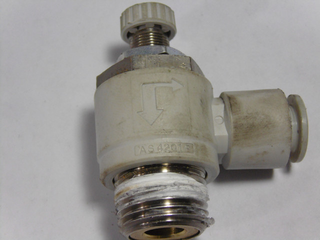SMC AS4201P Quick Connect Metering Valve USED