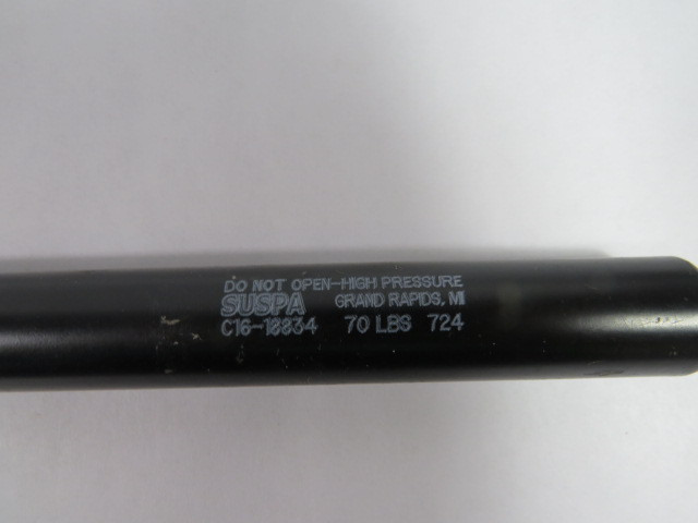 Suspa C16-18834 Gas Spring 70lbs Force 6.5" Length USED
