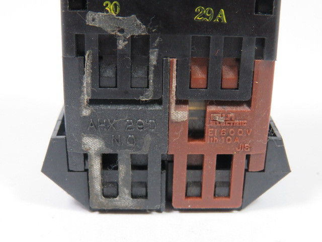 Fuji Electric AH22-GL1-C-11A Push Button 1NO 1NC Orange Extended w/Guard USED