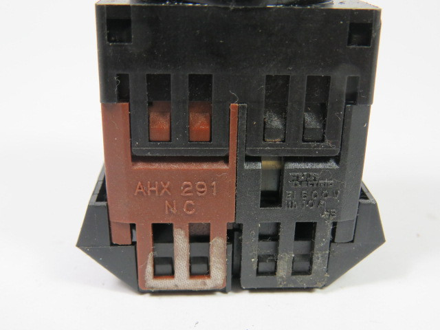 Fuji Electric AH22-GL1-C-11A Push Button 1NO 1NC Orange Extended w ...