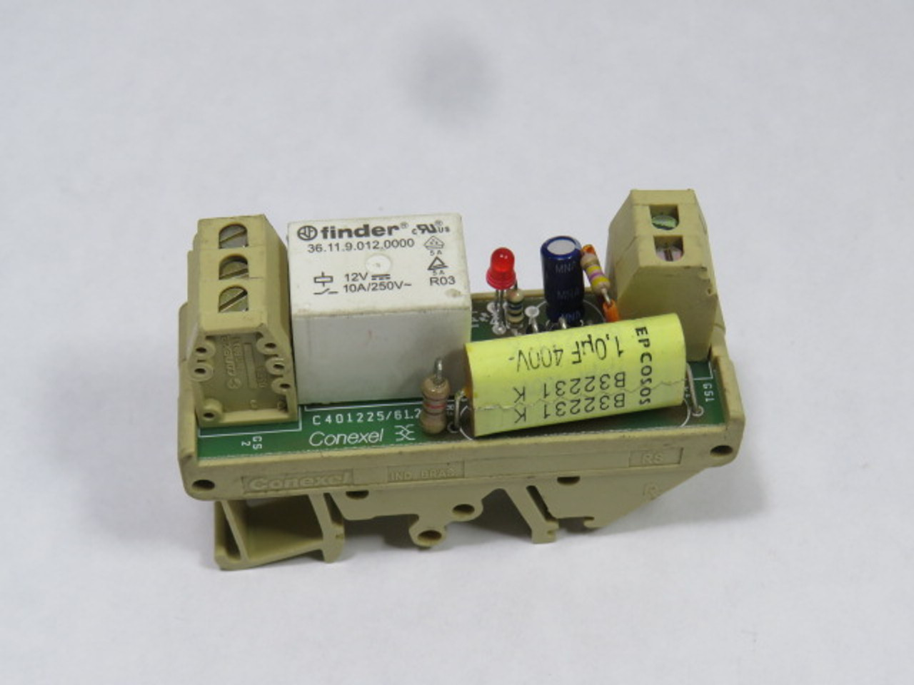 Conexel C902228-2000 Relay Module 12V 10A/250V Finder Coil USED