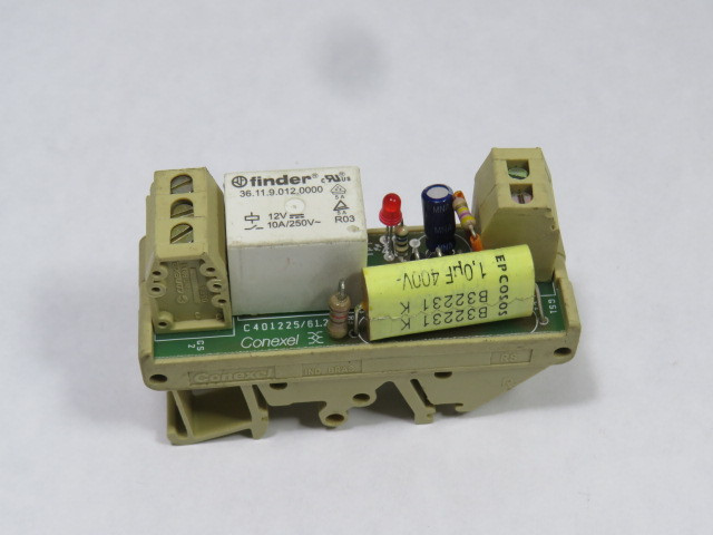 Conexel C902228-2000 Relay Module 12V 10A/250V Finder Coil USED