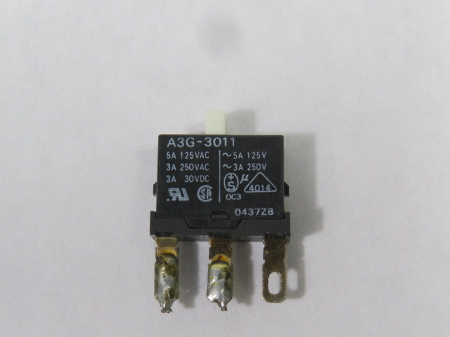 Omron A3G-3011 Switch Replacement 5A 125Vac USED