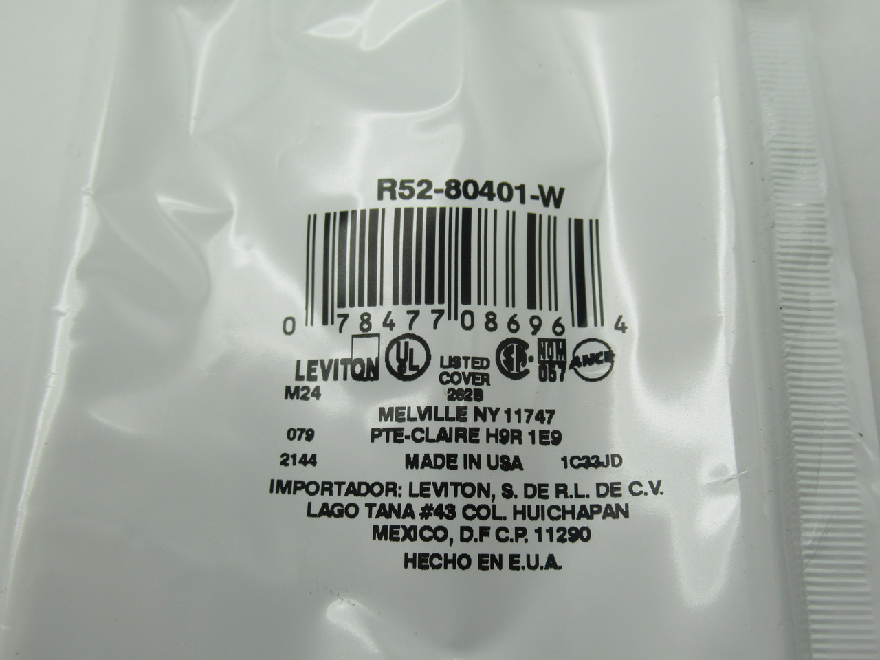 Leviton 80401-W Plastic Wall Plate Lot of 10 SHELF WEAR NWB