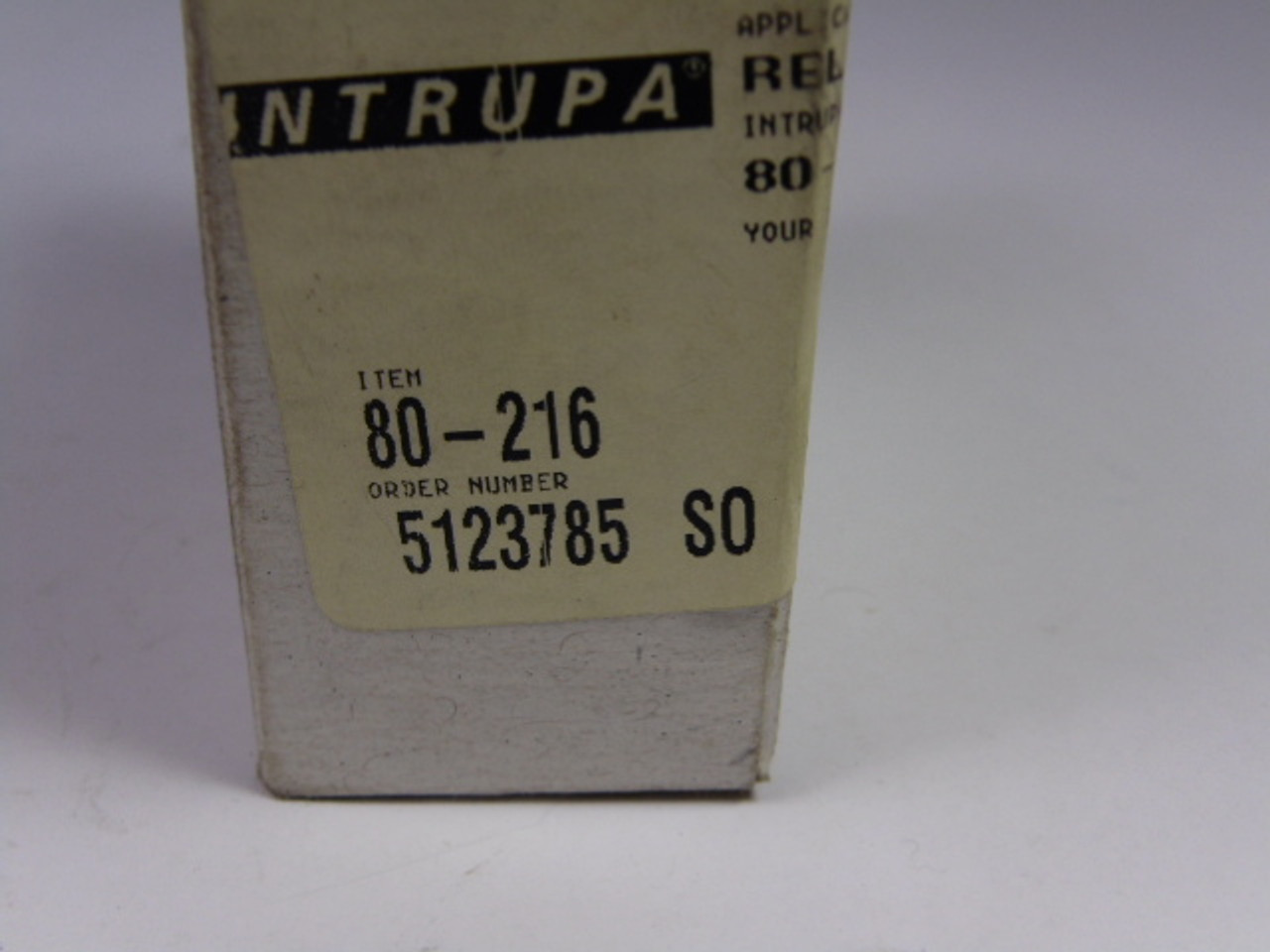 Intrupa 80-216 Relay 12V ! NEW !