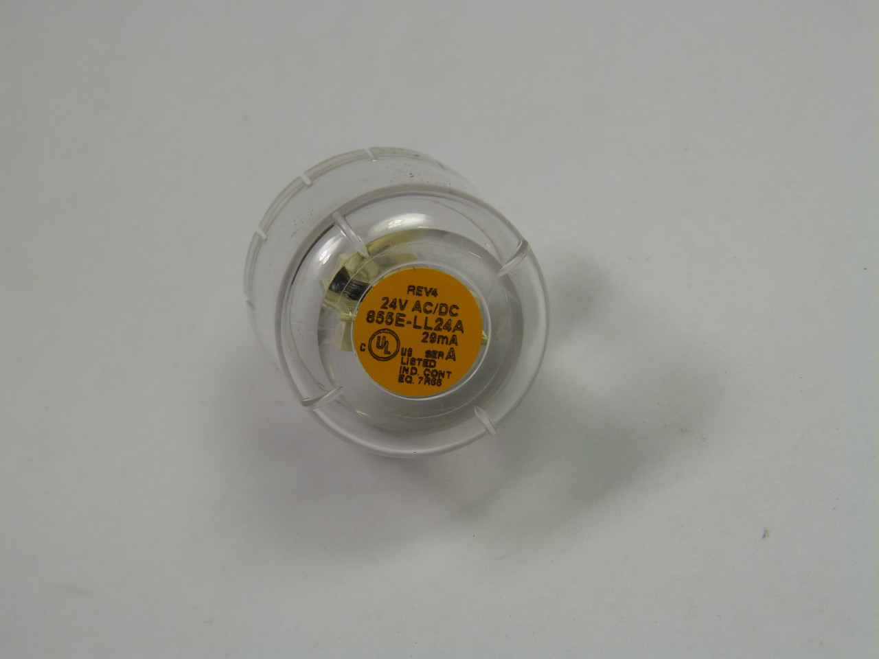 Allen-Bradley 855E-LL24A Series A Rev 4 LED Lamp 24V Amber/Orange USED