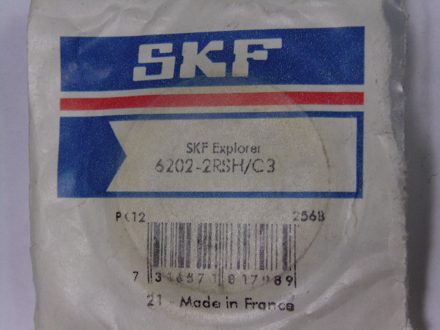 SKF 6202-2RSH/C3 Radial Deep Groove Ball Bearing 35mmOD 15mmID 11mmW NEW