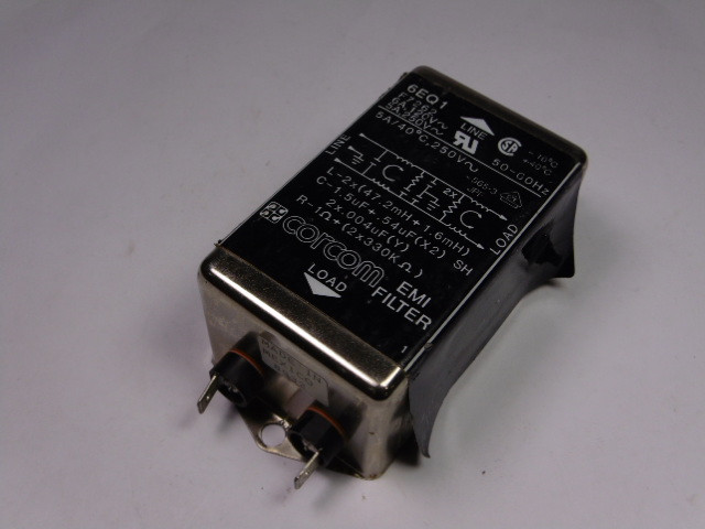 Corcom 6EQ1 EMI Filter 6A 120V 5A 250V USED