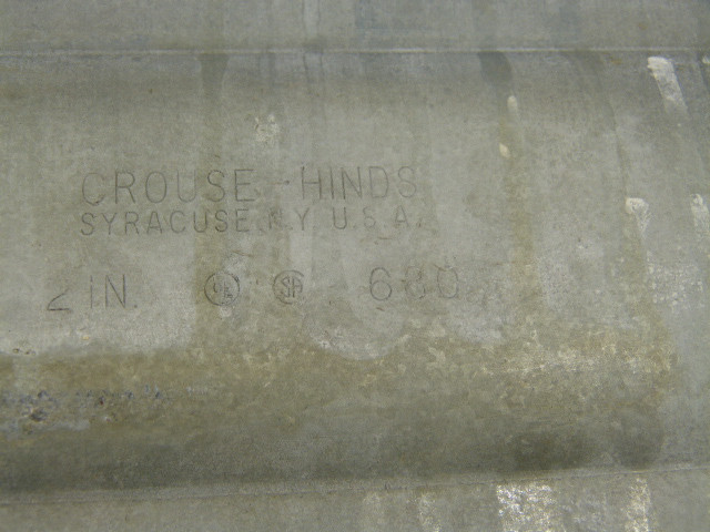 Crouse-Hinds 680 Conduit Body Cover 2" USED
