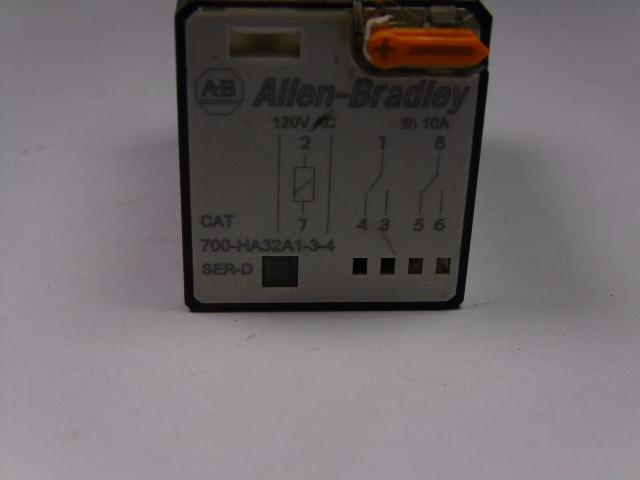 Allen-Bradley 700-HA32A1-3-4 Relay 120VAC 10A SER D USED