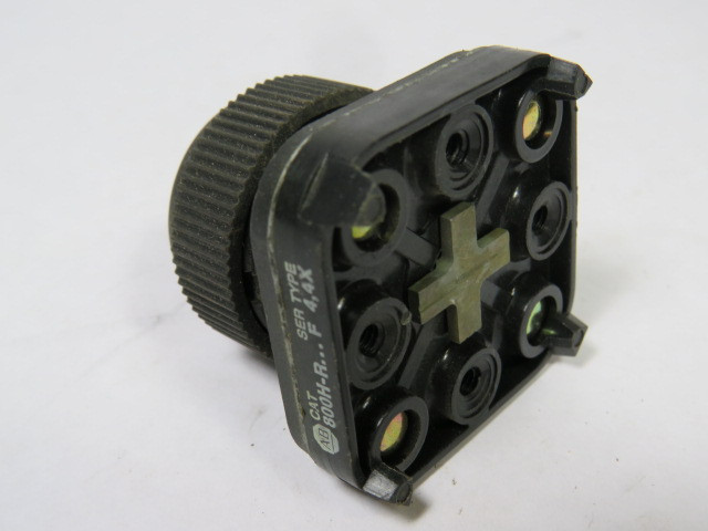 Allen-Bradley 800H-R2 Push Button Black Booted Head No Contacts USED