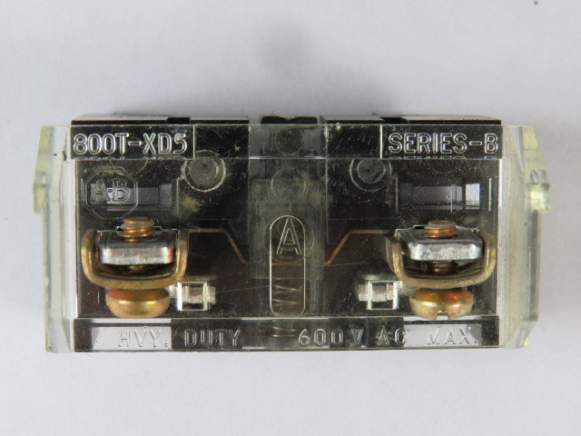 Allen-Bradley 800T-XD5 Mini Contact Block 1NO 600VAC Series B USED