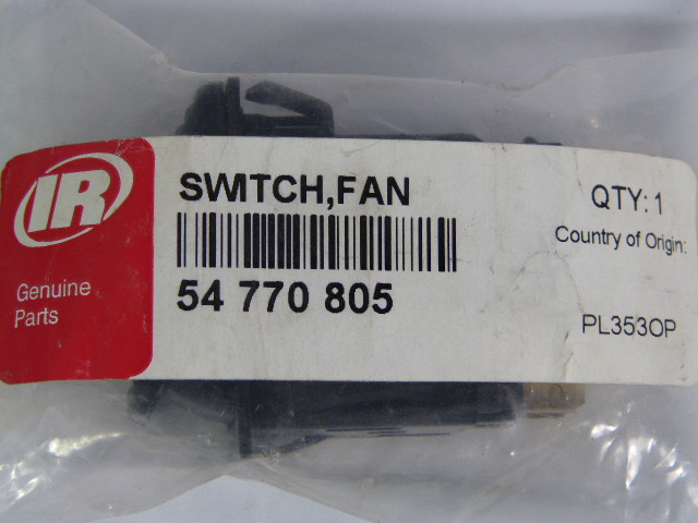 Ingersoll Rands 54770805 Switch Fan ! NEW !