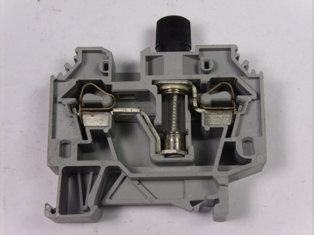 Wago 282-128 Grey 2-Conductor Fuse Terminal Block USED