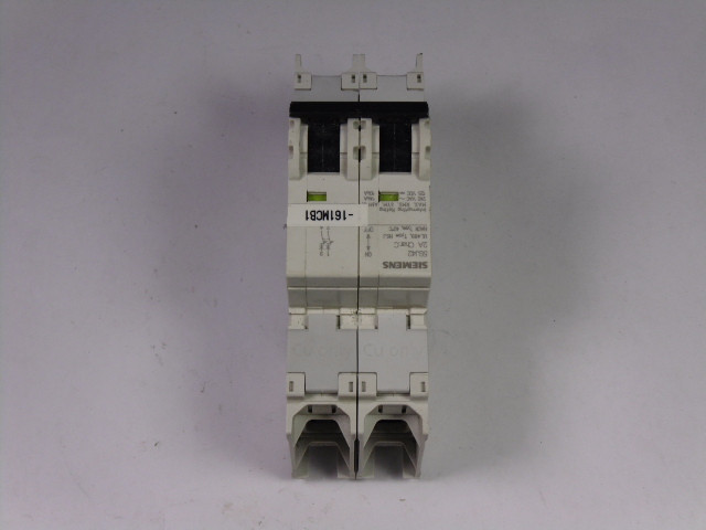 Siemens 5SJ4202-7HG41 Circuit Breaker 2Amp 2Pole USED
