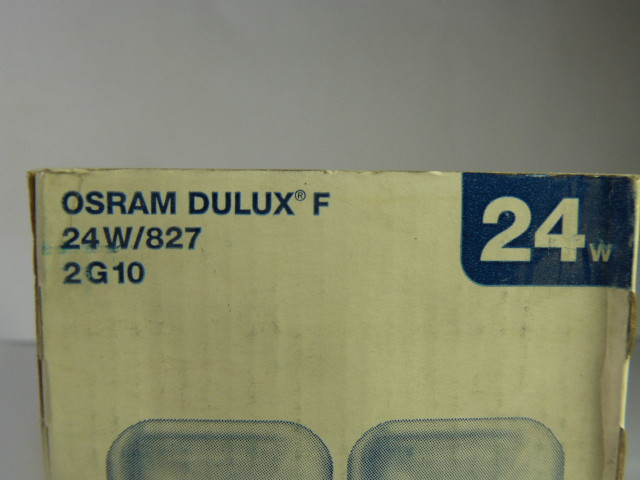 Osram DULUX F 24W/827 Fluorescent Lamp 2G10 Base 24W 1700lm NEW