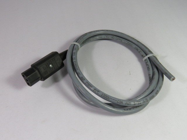 Schurter 4782 Straight Plug Connector 10/15A 250VAC 50/60Hz 5’ Cable USED