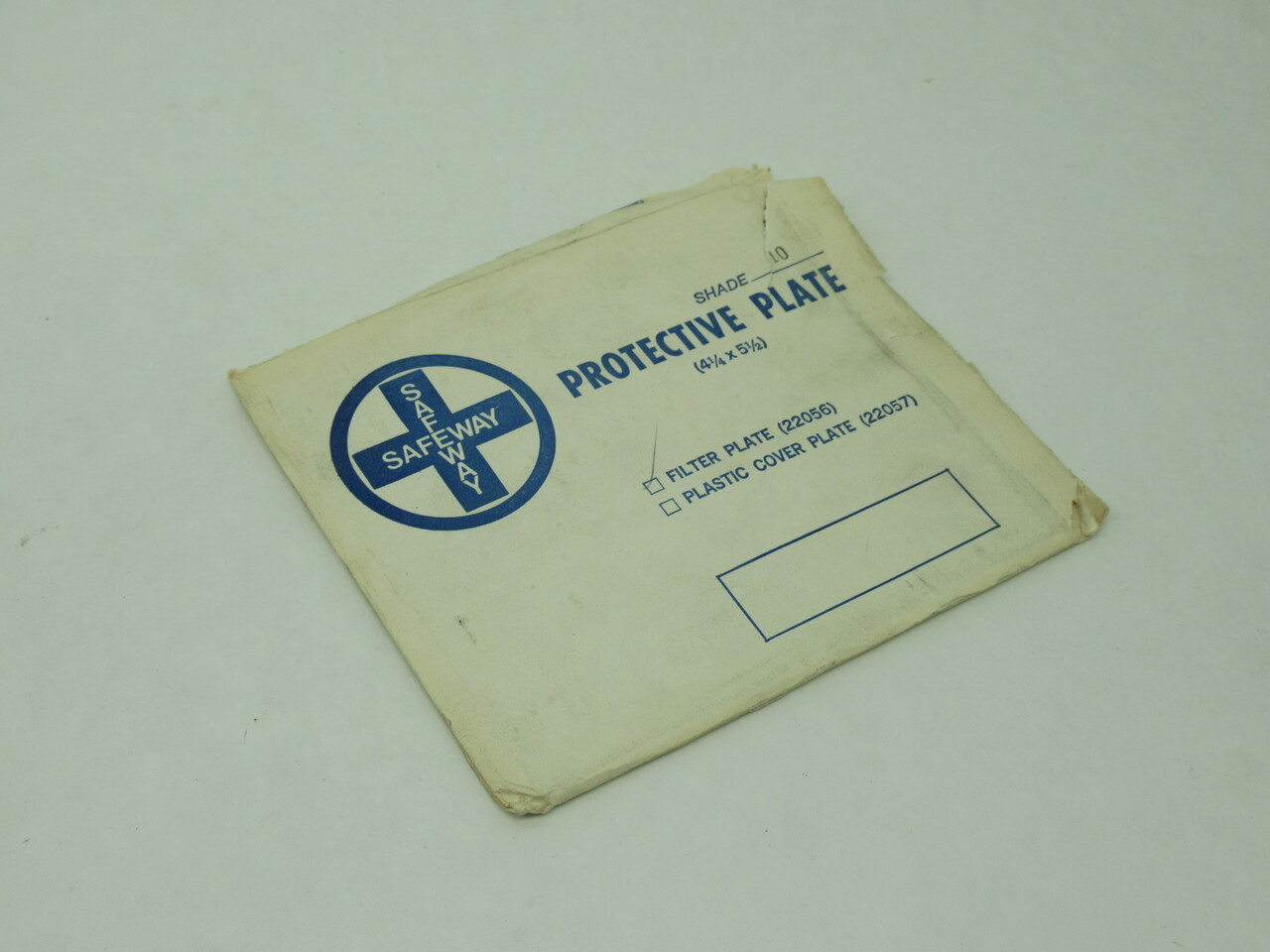 Safeway 22056 Protective Plate 4.25" x 5.5" Shade 10 SHELF WEAR NEW