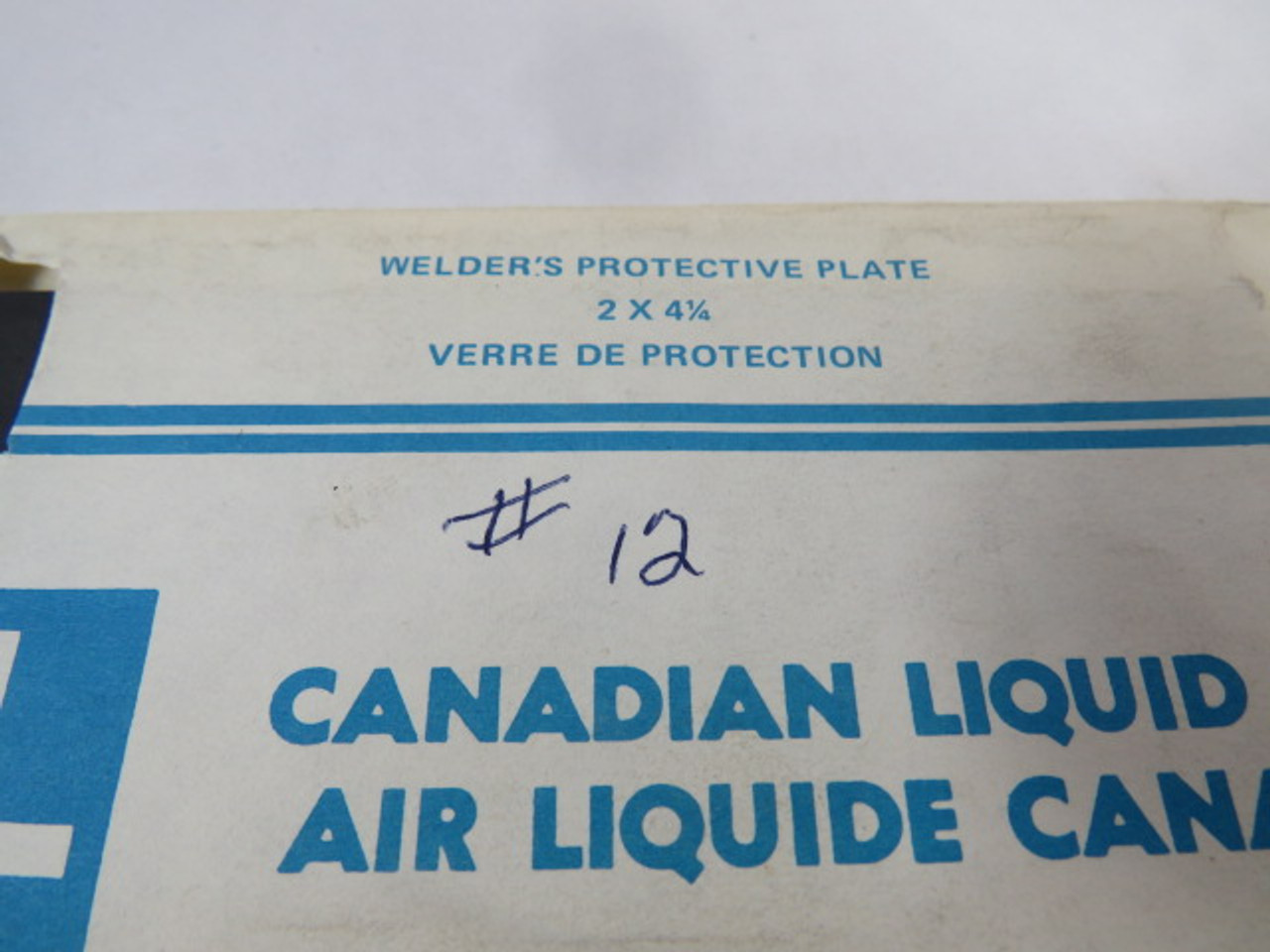 Air Liquide 2X4-1/4 Safety Lenses Shade #12 ! NEW !