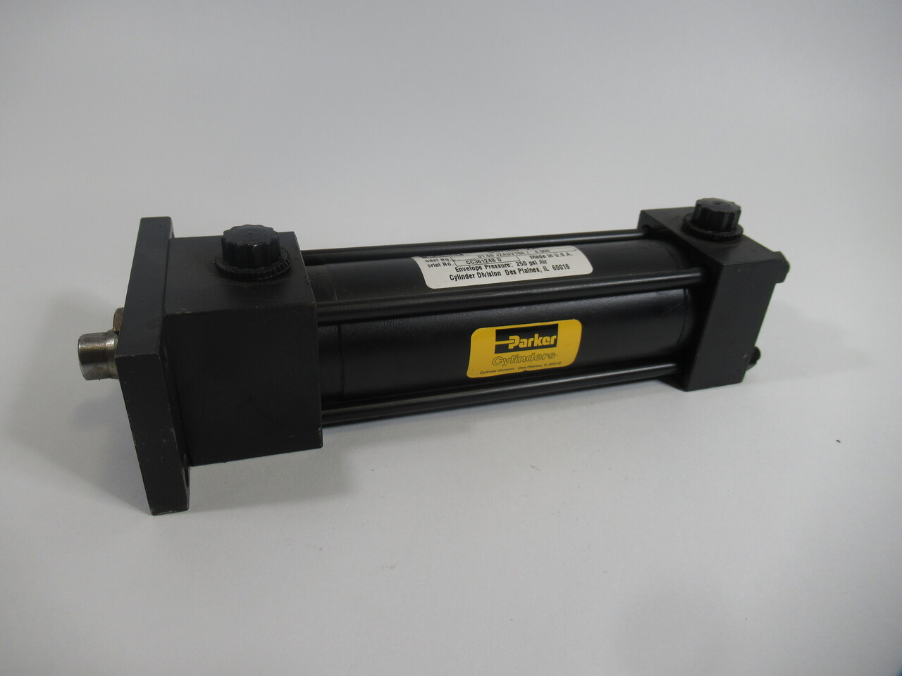 Parker 01.50-J2AUV19A-4.000 Pneumatic Cylinder 1.5" Bore 4" Stroke USED