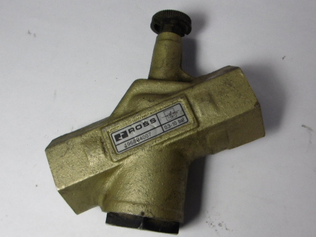 Ross 1968B4007 2/2 Poppet Flow Control Valve 1/2" Inlet/Outlet 3/4" 7.5cv USED