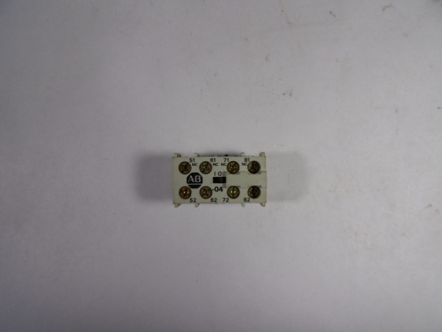 Allen-Bradley 195-MA04 Auxiliary Contact Adder Deck USED