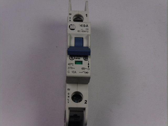 Allen-Bradley 1489-A1C100 Miniature Circuit Breaker 1 Pole 10 A USED