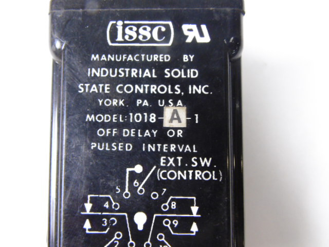 ISSC 1018-A-1 Time Delay Relay 0.06-1sec 120VAC 10A 11-Pin USED