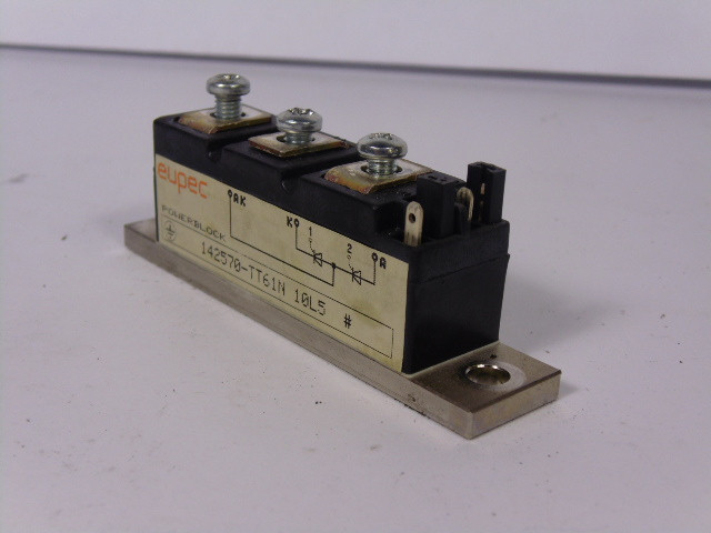 Eupec 142570-TT61N 3 Pole Power Block USED