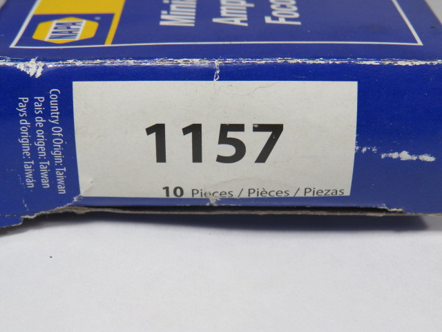 Napa 1157 Miniature Bulb 12.8/14.0V 2.1/0.59A 26.88/8.26W 10-Pack ! NEW !