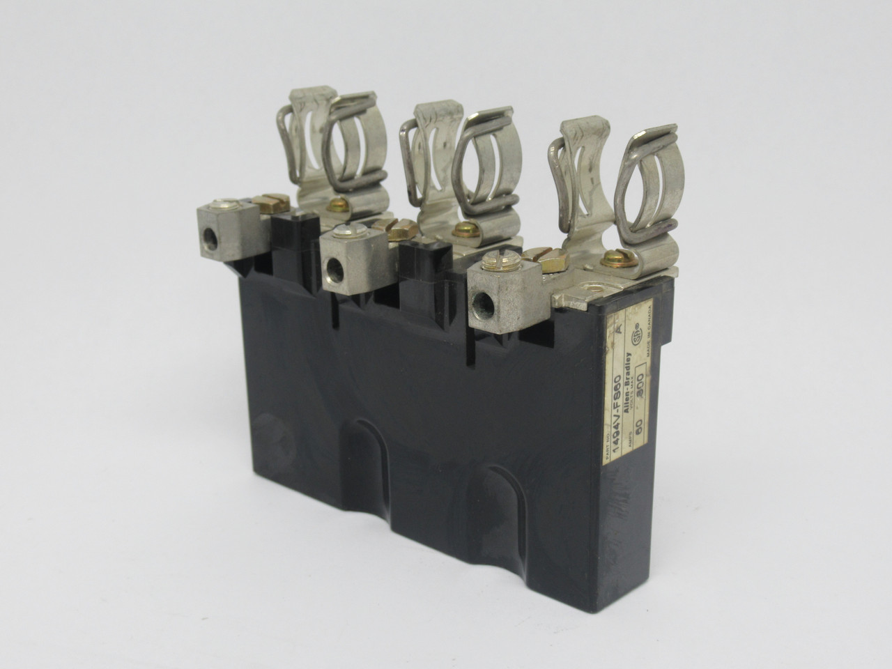 Allen-Bradley 1494V-FS60 Series A Fuse Block 60A 600V 3P MISSING DIVIDERS USED