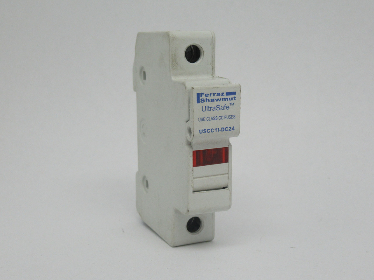 Ferraz Shawmut USCC1I-DC24 Fuse Holder 30A 24VDC 1-Pole 14-6AWG 2-10mm2 USED
