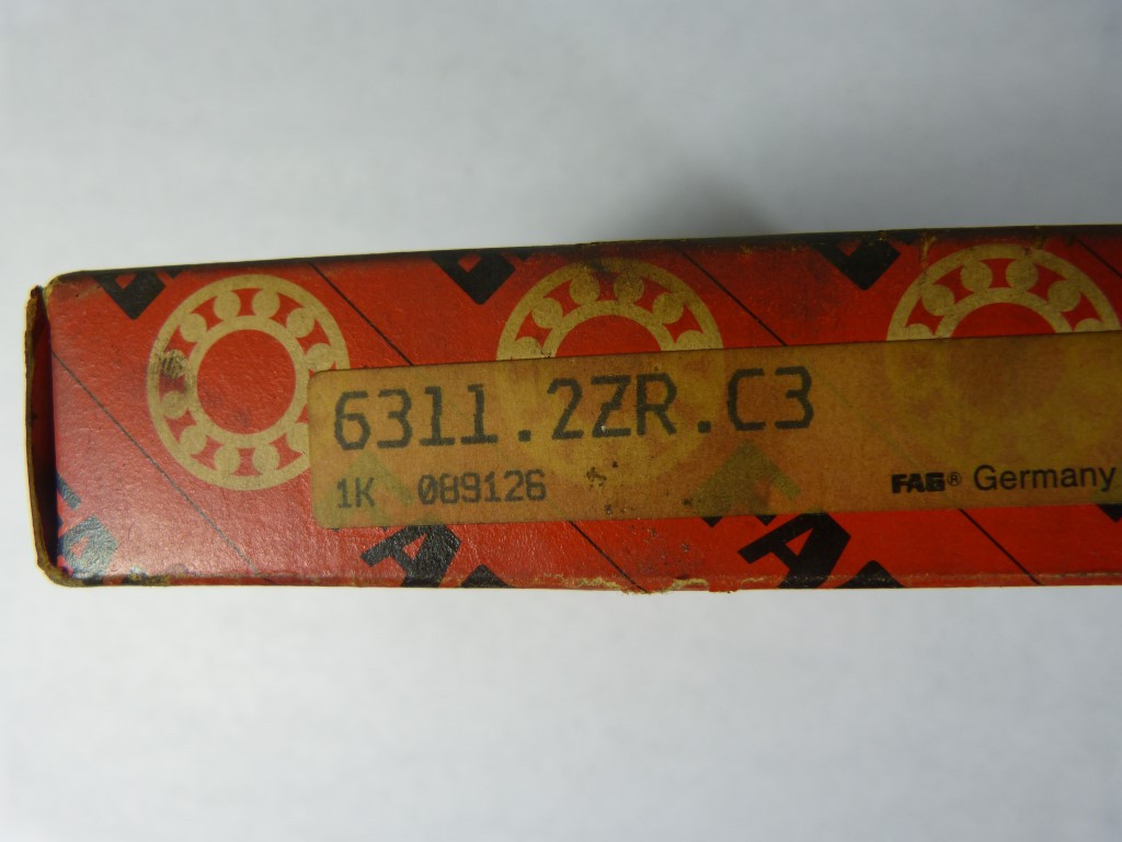Fag 6311.2ZR.C3 Deep Groove Ball Bearing 120mmOD 55mmID 29mmW NEW