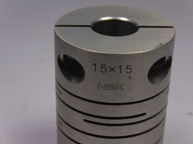 NBK 15X15 Flexible Aluminum Shaft Coupling USED