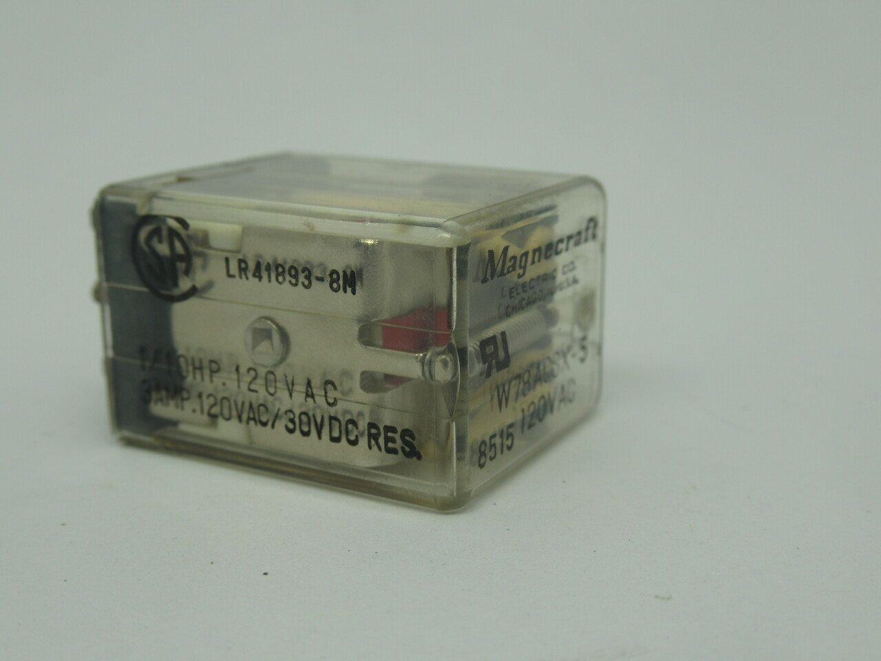Magnecraft W78ACSX-5 Plug-In Relay 3amp 120VAC USED