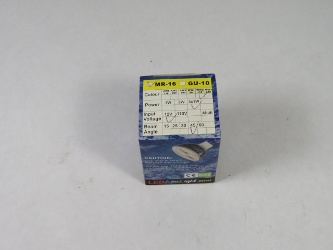 LED Koolight MR-16 LED Bulb 3W 12V ! NEW !
