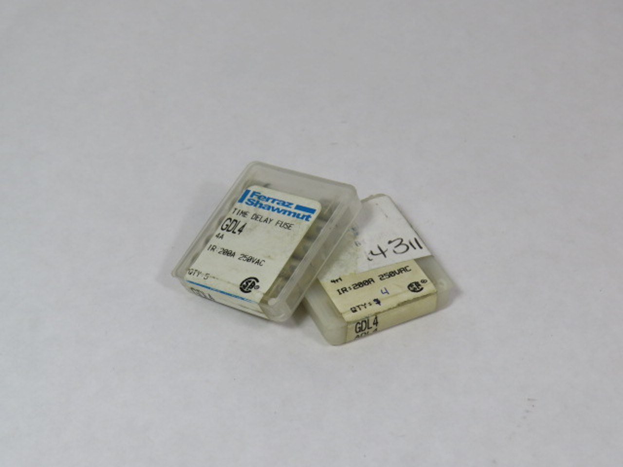 Ferraz Shawmut GDL4 Time Delay Fuse 4A 250V Lot of 8 USED