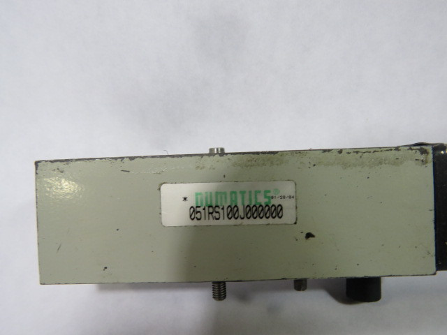 Numatics 051RS100J000000 Regulator Valve w/o Gauge Attached 215-530B USED