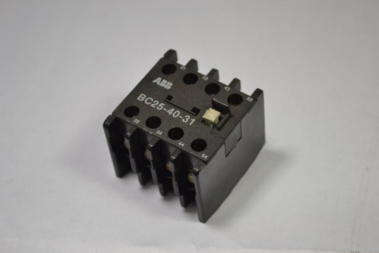 ABB BC25-40-31 Auxiliary Contact Block 3NO 1NC USED