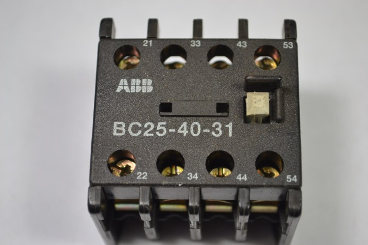 ABB BC25-40-31 Auxiliary Contact Block 3NO 1NC USED