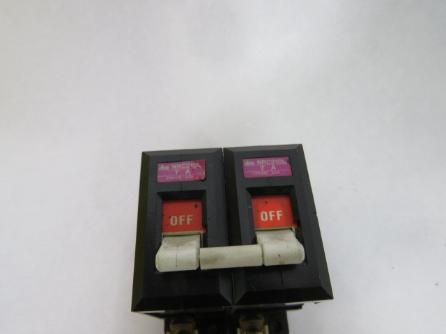 IDEC NRC-210L-7A-AA Time Delay Circuit Breaker 7A 250V 2 Pole USED