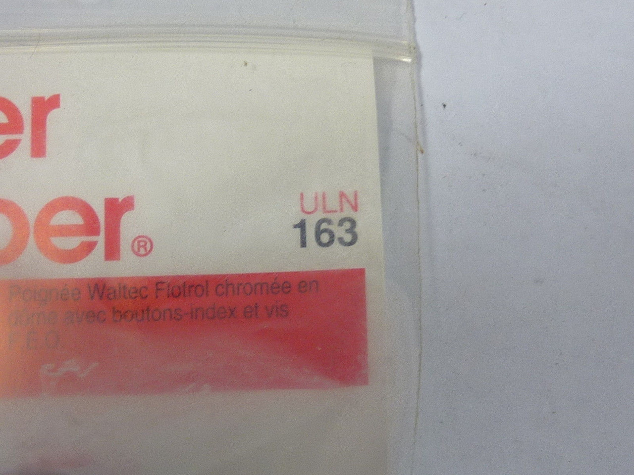 Master Plumber ULN 163 Dome Handle With Index Button O.E.M. ! NEW !