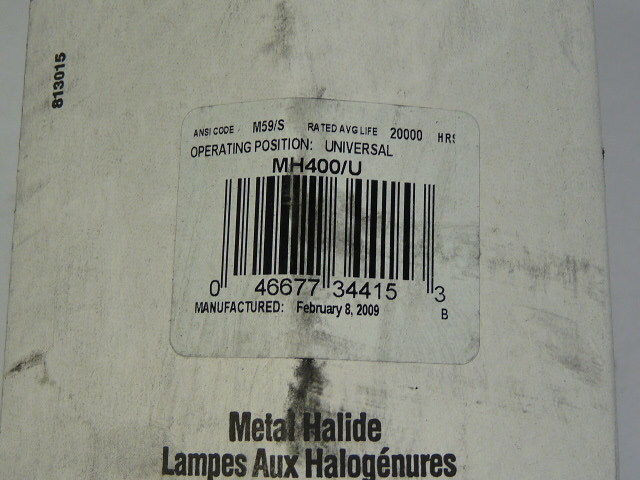Philips MH400/U Lamp 400Watt Mogul Base ! NEW !