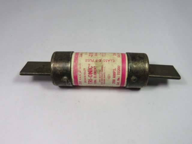 Shawmut TR200 Dual Element Fuse 200A 250V USED