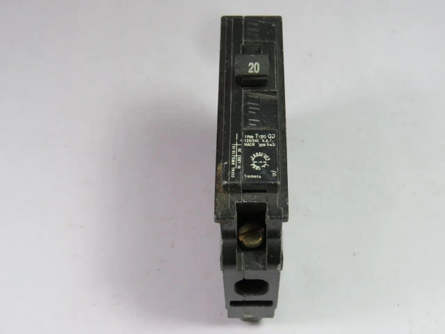 Square D QD120 Circuit Breaker 20A 1-Pole USED