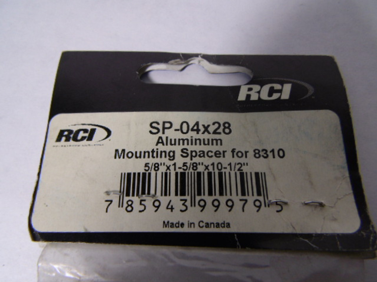Rutherford Controls SP-04X28 Aluminum Mounting Spacer 5/8X1-5/8X10-1/2 ! NWB !